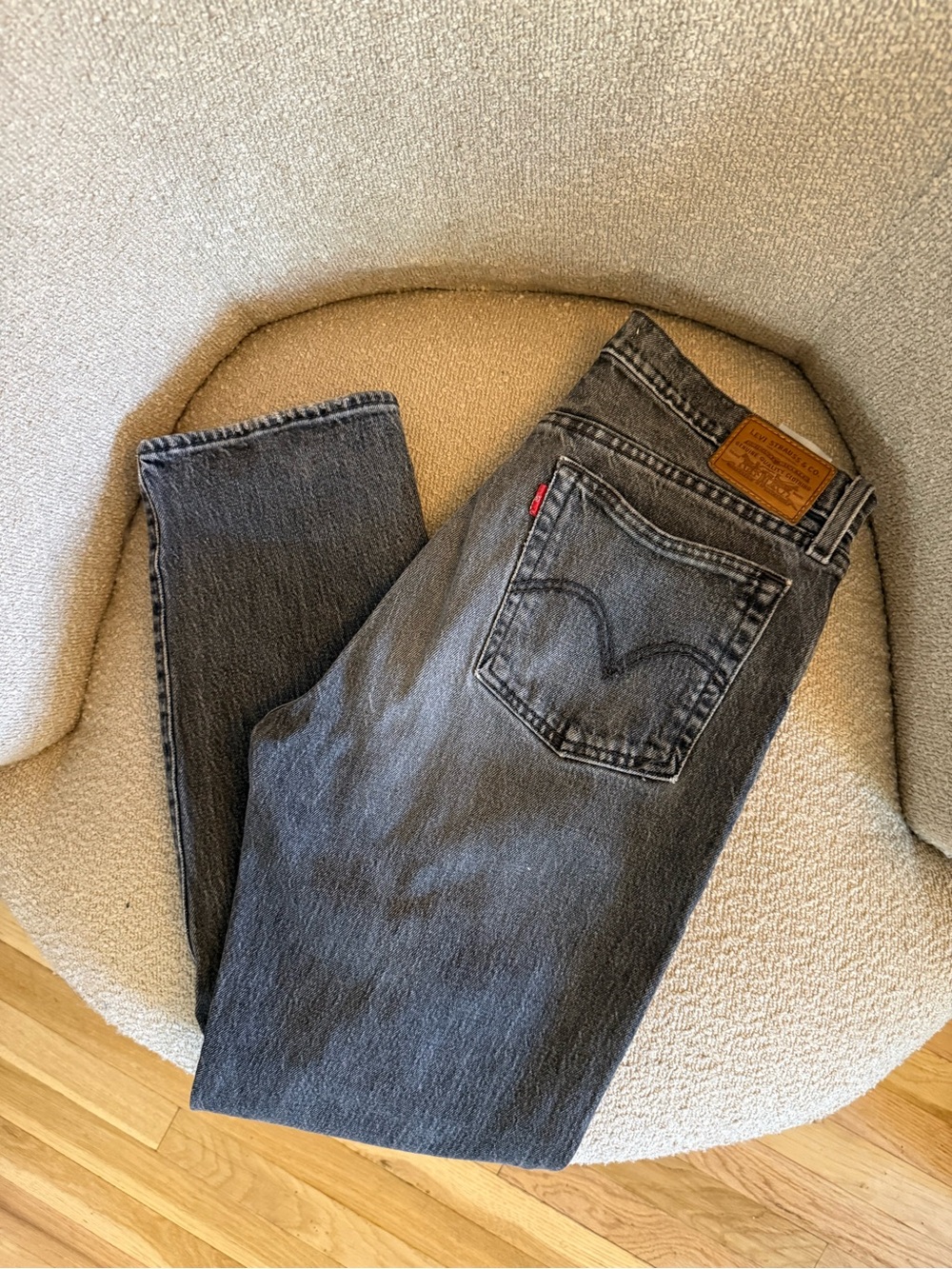 Levi's Gray Straight-Leg Jeans